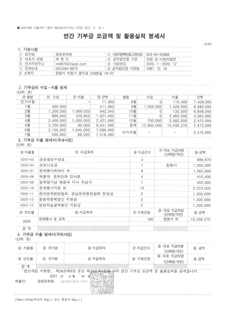 2020년 연간 기부금 모금액 및 활용실적 명세서.창원문화원.jpg